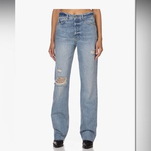 Anine Bing Olsen Straight Distressed Jeans